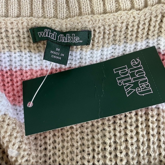 Wild Fable Striped Cropped Sweater - Picture 6 of 6